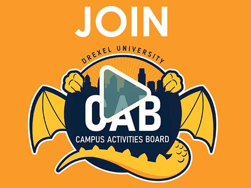 Video Button over Campus Activites Board Logo